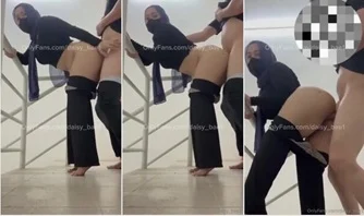 Hijab Binal Ngentot Ditangga Kosan Sama Teman